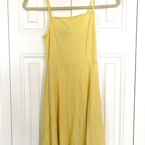 yellow halter dress